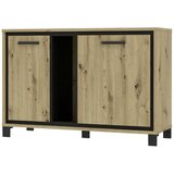 Livetastic Komoda Trondheim, Barva Hrasta, Črna | Shoptok.si