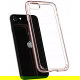 Spigen ultra hybrid ovitek za iphone 7 / 8 / se 2020 prozorno roza Cene