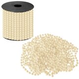 springos ukrasna girlanda od perli 8 mm, 10 m, biserno-krem | shoptok.hr