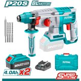 Total Akumulatorski udarni čekić SDS Plus/5000bpm/18mm/2,5J/ INDUSTRIAL (SET Baterija 2x4Ah, Punjač, Kofer) (TRHLI202287) | shoptok.hr