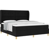 vidaXL Box spring krevet s madracem Crna 200 x 180 cm tkanina Cijene