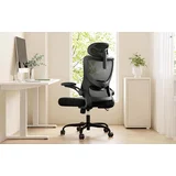 MSOC10 ergonomska uredska stolica črna s 3D naslonima za roke