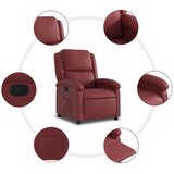  Naslonjač od umjetne kože crvena boja vina | shoptok.hr