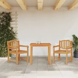 vidaXL 3-dijelni vrtni blagovaonski set od masivne tikovine | shoptok.hr