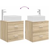  Set ormarića za kupaonicu 3 kom. Hrast sonoma 49,5 x 41 x 63 cm | shoptok.hr