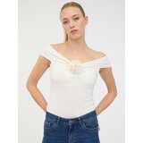 Orsay White Women's Short Sleeve T-Shirt with Applique - Women Cijene