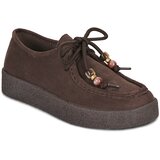 Exé Shoes Čevlji Derby Y102A-1 Kostanjeva Cene