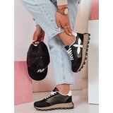 DStreet Sportowe sneakersy damskie FLEXIMOT czarne | shoptok.hr