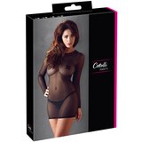 Cottelli - Prozirna haljina dugih rukava (crna) - XL Cijene