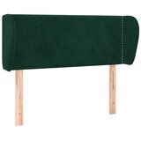  Uzglavlje s ušima tamnozeleno 103x23x78/88 cm baršunasto | Eponuda.com