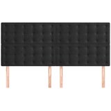  Uzglavlje crno 160x5x118/128 cm baršunasto | shoptok.hr