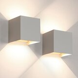 Glamaris Vodoodporna zunanja stenska luč Komplet 2, Specifikacije: peščeno siva, 10 cm, 6 W, Nastavljiv kot snopa, Nevtralna svetloba 4000K, (21163529) Cene