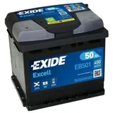 Exide akumulator Excell, 50AH, L, 450A, EB501