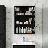  Kupaonski ormar s ogledalom Crni hrast 40 x 10,5 x 60,5 cm | shoptok.hr