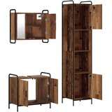  Set ormarića za kupaonicu 3 kom. Staro drvo 40 x 36 x 181 cm | shoptok.hr