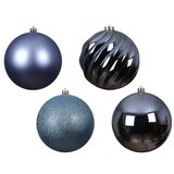 DEKOR DOM dekoracija - hanging bauble set mix 4pcs 14cm 023196 - blue dawn - kmg ( 045611 ) | Eponuda.com