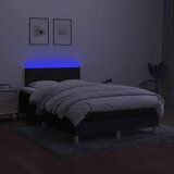  box spring s madracem LED crni 120 x 200 cm od tkanine | shoptok.hr