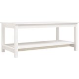 Maison Chic Klubska mizica - kavna mizica - Nizka mizica bela 110x55x45 trdna borovina, (21755105) | Shoptok.si