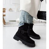 Gemre Black insulated eco-suede ankle boots Arturo Cijene