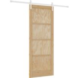 vidaXL Drsna vrata s kompletom opreme 83x211 cm Trdi les bor | Shoptok.si