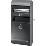 Probbax Lepo oblikovan stenski pepelnik, 3 l, VxŠxG 670 x 300 x 140 mm, z notranjim vedrom Cene