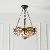  Endon 70759 - Luster na lancu Tiffany DRAGONFLY 3xE27/60W/230V Ø 41 cm | Eponuda.com