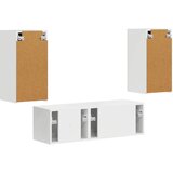  Set zidnog ormarića za TV Zidne 4 pcs Visoki sjaj bijela | shoptok.hr