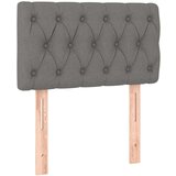  Box spring postelja z vzmetnico LED temno siva 80x200 cm blago, (20727215) | Shoptok.si