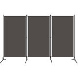 vidaXL Sobna pregrada s 3 panela antracit 260 x 180 cm Cijene