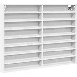  Vitrina bijela 100 x 8,5 x 75 cm od konstruiranog drva | shoptok.hr