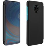 AVIZAR Xiaomi Redmi Note 9S / Note 9 Pro / Note 9 Pro Max Ultra tanek zrcalni folio ovitek s funkcijo stojala - crn, (20599616) | Shoptok.si