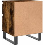  Noćni ormarić boja hrasta 40 x 35 x 50 cm od konstruiranog drva | shoptok.hr