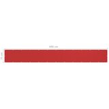 Balkonski zastor crveni 75 x 600 cm HDPE | shoptok.hr