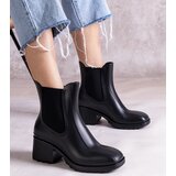 Gemre Surien black heeled wellington boots | Shoptok.si