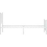  Metalni okvir kreveta uzglavlje i podnožje bijeli 80x200 cm | shoptok.hr