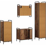  Set ormarića za kupaonicu 4 kom. Staro drvo 40 x 36 x 181 cm | shoptok.hr