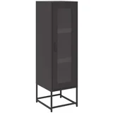vidaXL Visoka omara črna 36x39x123 cm hladno valjano jeklo, (21832174)