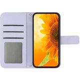INORCO Usnjena torbica s stojalom denarnica za Google Pixel 8 Pro, ovitek za telefon z vtisnjenimi sončnicami in priročnim paščkom, (22036961) | Shoptok.si