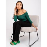 BASIC Feel Good Blouse-RV-BZ-4692.05X-dark green | Shoptok.si