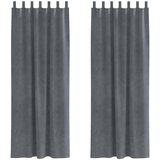  Zavjese za zamračivanje 2 kom. Svjetlosiva 140 x 225 cm Baršun | shoptok.hr