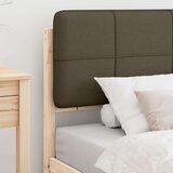 vidaXL krevetni okvir s tapiciranim uzglavljem sivo-smeđa 80 x 200 cm | shoptok.hr