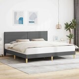  Okvir za krevet Tamnosiva 200 x 200 cm Tkanina - Tamnosiva 200 x 200 cm | shoptok.hr