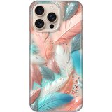  Torbica Silikonska Print za iPhone 16 Pro Max 6.9 Pastel Feathers Cene
