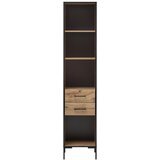 MID.YOU Pisarniški Regal Serie 2000, Barva Hrasta, Črna | Shoptok.si