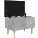  Klupa za pohranu siva boja betona 62x42x46 cm konstruirano drvo | Eponuda.com