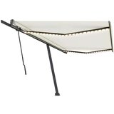  Tenda na ručno uvlačenje s LED svjetlima 500x350 cm krem | shoptok.hr
