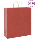  Papirnate vrećice 250 kom s ručkama crvene 45x17x48 cm | shoptok.hr