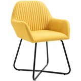 Furnova Jedilni stoli 4 kosi rumeno blago, (21928549) | Shoptok.si