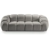 Micadoni Home Svijetlo siva baršunasti sofa 254 cm Diana –