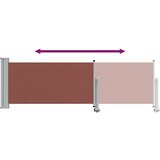  Uvlačiva bočna tenda za terasu 80 x 300 cm smeđa | shoptok.hr